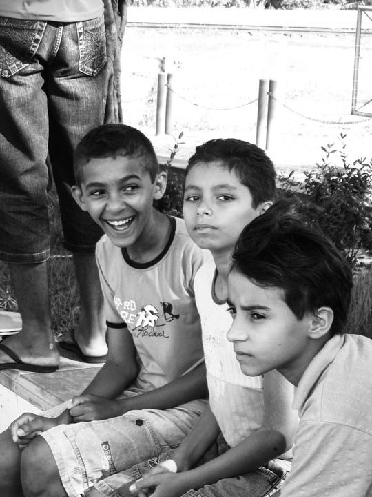 Three music students after their presentation | Ceará | 2006