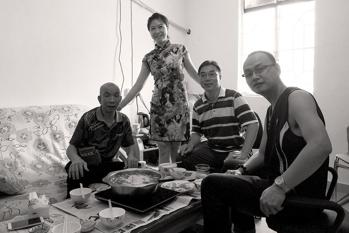 Onkel Li, Ting und zwei Kollegen von Ting | Shenzhen 2016