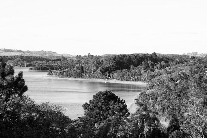 View over a lake northeast of São Paulo